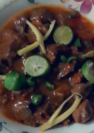 A picture of Mutton karahi.