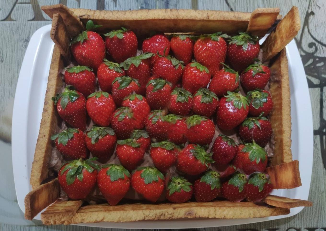 Tarta caja fresas