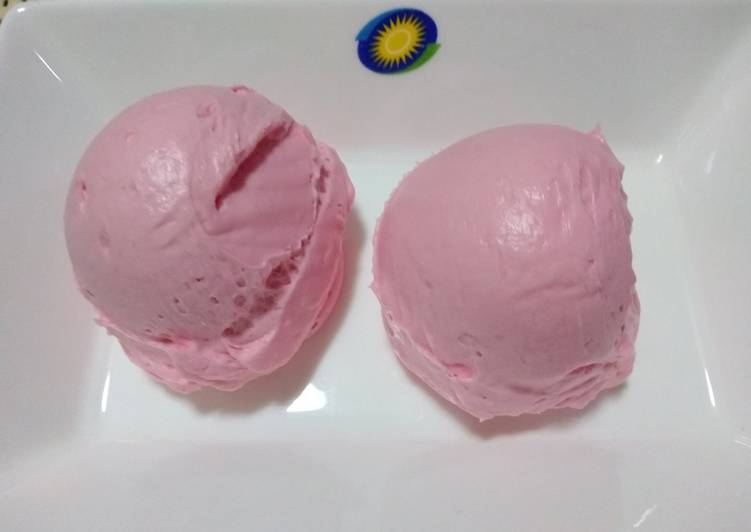 Steps to Make Ultimate Homemade strawberry icecream