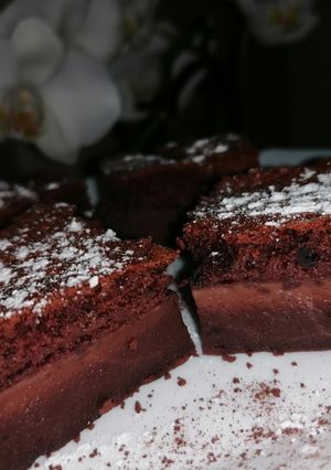 Kávés - csokoládés magic süti 🧙 recept fotója
