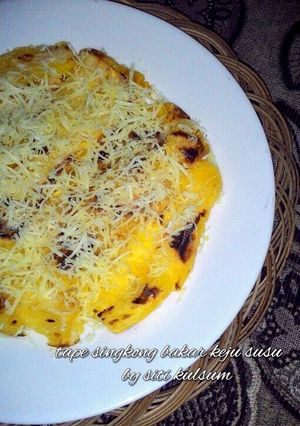 Foto resep Tape singkong bakar keju susu