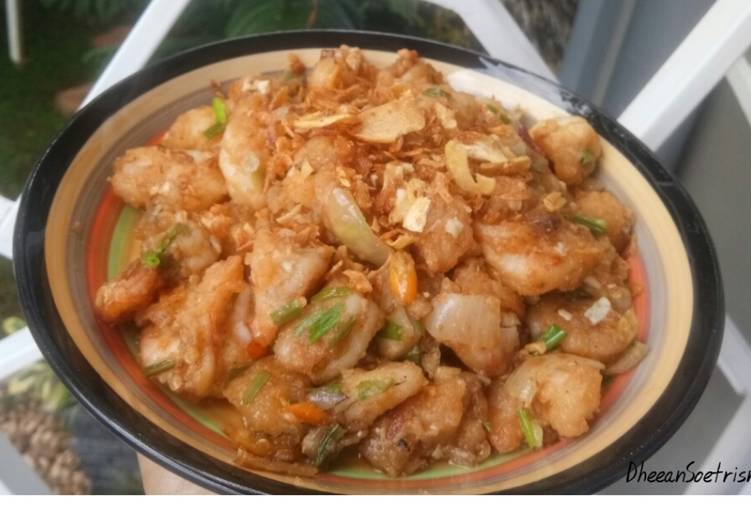 Resep: Udang Goreng Saus Telur Asin yang Gurih