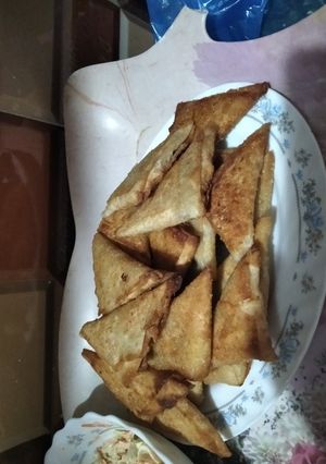 صورة لوصفة سمبوسك بالجبنة الموتزلايلا