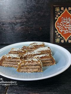 عکسی از دستور 🏴 رول خرما و بیسکوئیت