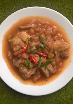 Hình của món Sườn nấu đậu- chưa bao giờ đơn giản hơn thế.