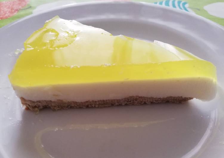 Tarta de limón saludable