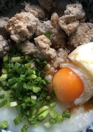รูปของ โจ๊กไข่ขาวหมูสับ(คีโต)