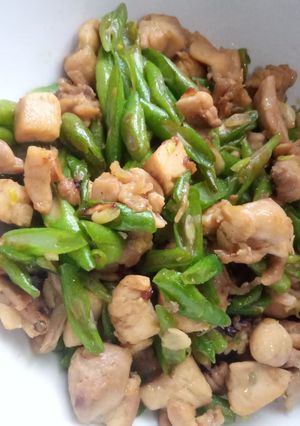 Foto resep Tumis Buncis Ayam Dadu