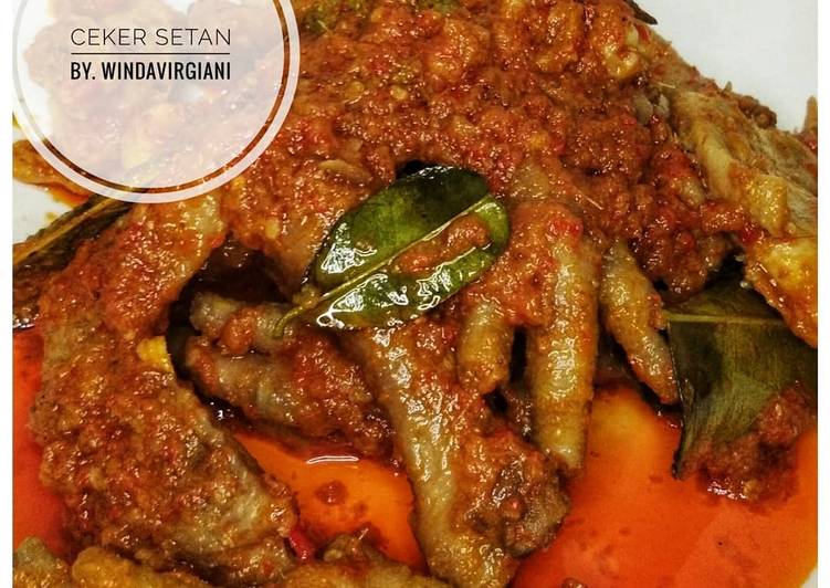 Cara Gampang Membuat Ceker Setan / Ceker pedas yang Menggugah Selera