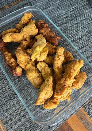 Una foto de Nuggets de pollo caseros
