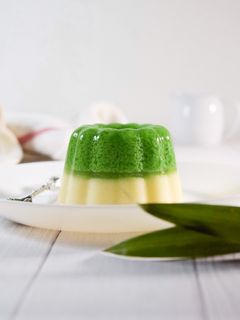 Foto resep Puding Lumut Pandan Mentega