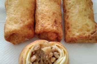 Resep Lumpia Rebung Ebi berwujud risoles 😀 Rumahan