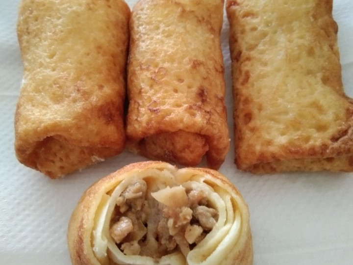 Resep Lumpia Rebung Ebi berwujud risoles 😀 Rumahan