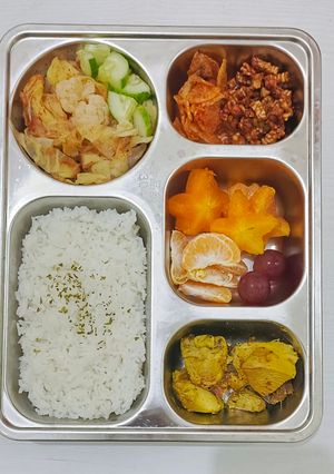 Foto resep Bekal Paksu #8 | Ayam Ungkep, Kering Tempe dan Kentang Krispi