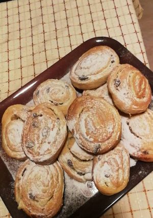Pudingos túrós csiga recept fotója
