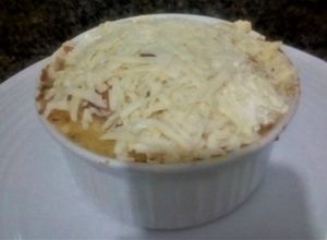Una foto de Risotto de Pollo🍗, Champiñones y Queso🧀