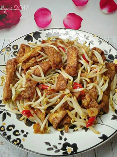Foto resep Telur dadar cah tauge