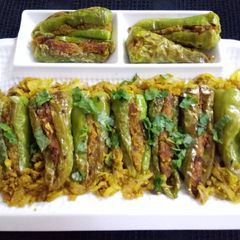 Soya stuffed Mirchi A picture of Soya stuffed Mirchi.
