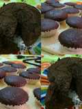 Torta y cupcake de chocolate- La mezcla sirve para ambas