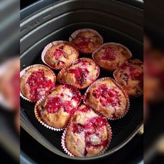 A picture of Air Fryer Strawberry Muffins.