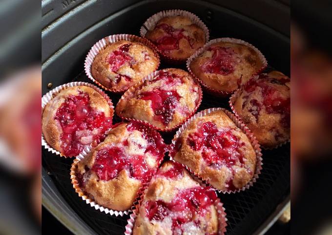 Simple Way to Prepare Super Quick Homemade Air Fryer Strawberry Muffins