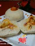 Bollos rellenos de jamón york y queso