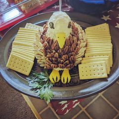 A picture of Cheese "balled" eagle.