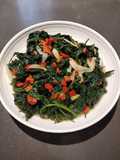 Sauteed Sweet Potato Tops