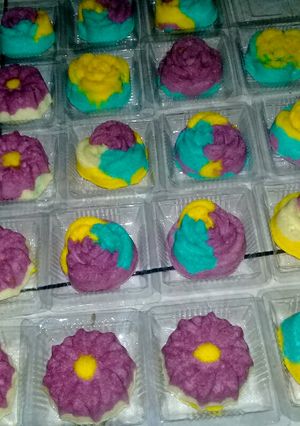 Foto resep Bolu kukus mawar santan 🌷🌻