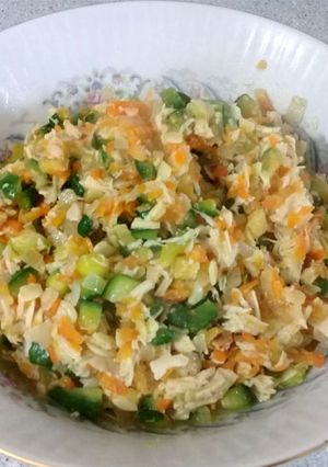 Una foto de Salpicón de Verduras y Pollo apto para Celíacos ✅🥕 🥗😛