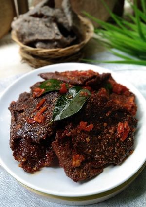 Foto resep Balado dendeng jantung pisang