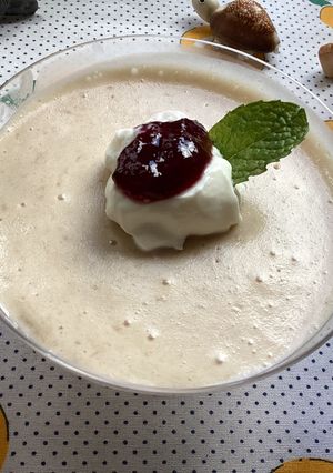 Una foto de Mousse de plátano (banana, cambur)