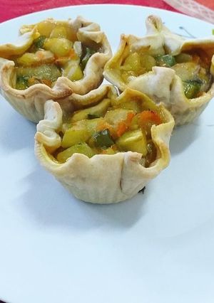 Una foto de Canastitos de verduras