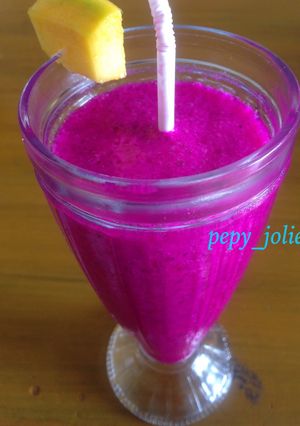 Foto resep Jus buah naga