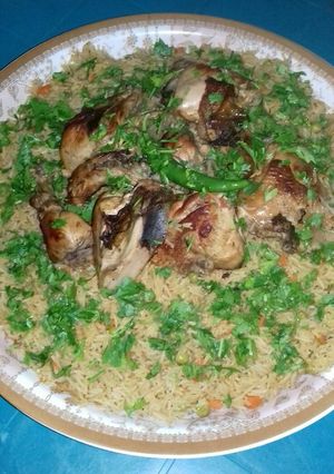 صورة لوصفة كبسة دجاج