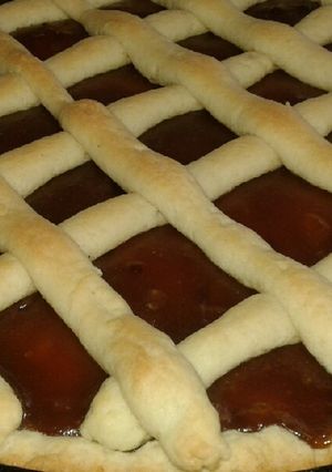Una foto de Pasta frola de batata