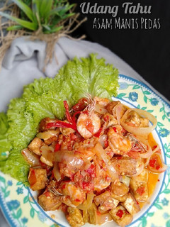 Foto resep Udang Tahu Asam Manis Pedas