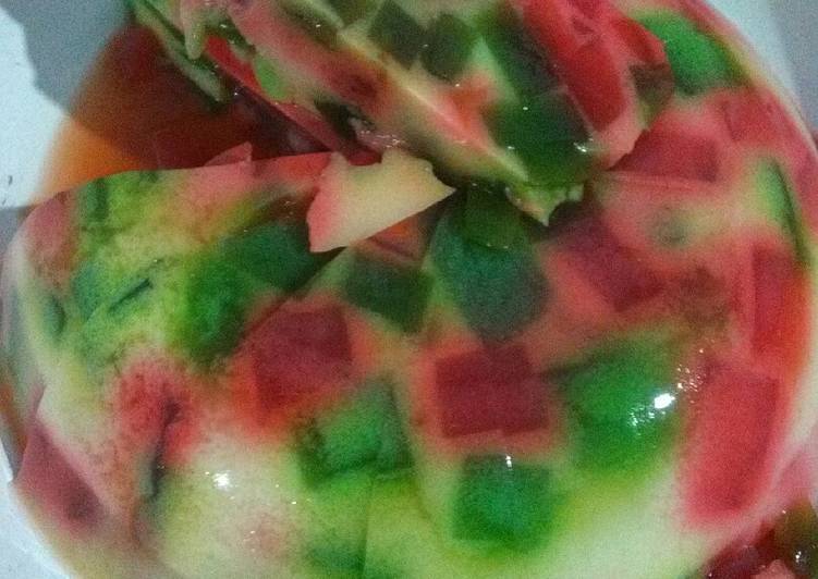 Resep Puding mentega mozaik Anti Gagal