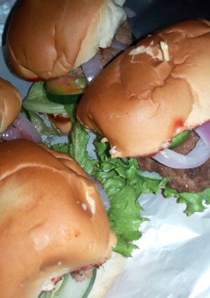 A picture of Beef burger.