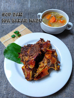 Foto resep Sop dan iga bakar madu