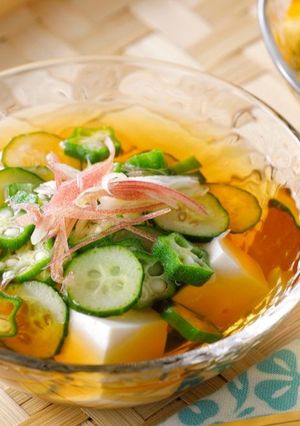 夏日秋葵冷湯 的食譜成品照片