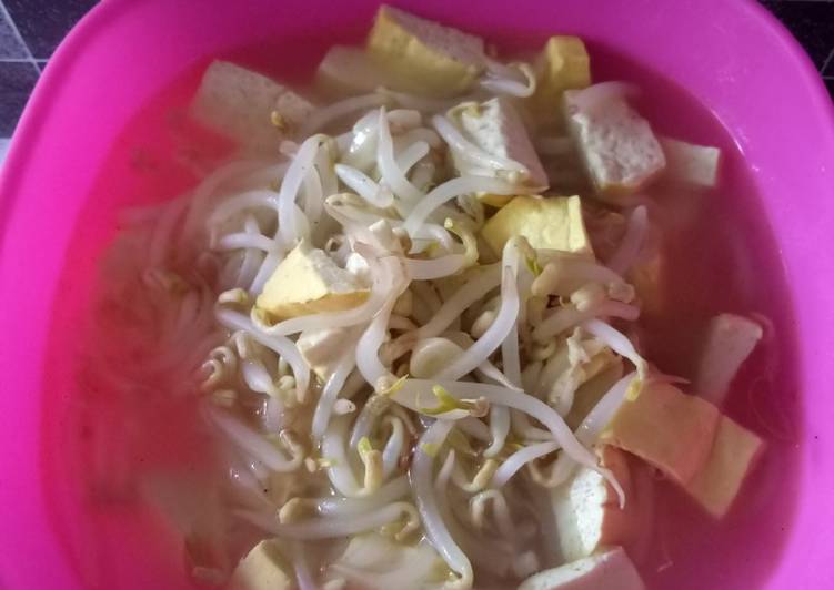 Sayur toge tahu sederhana