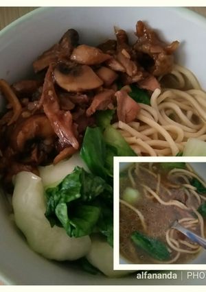 Foto resep Mie Ayam Jamur #PR_AnekaMieKuah