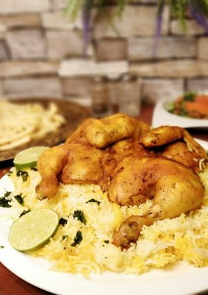 صورة لوصفة مندي الدجاج بالفرن