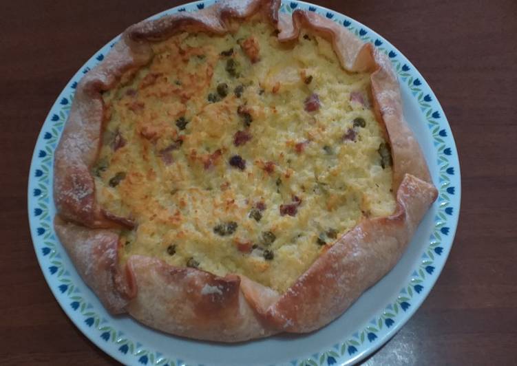 Step-by-Step Guide to Prepare Veloce Torta salata di riso (recupero avanzi)