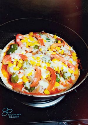 A picture of Tortilla pizza.