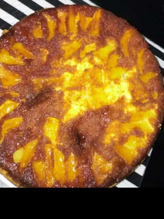 Una foto de Torta de manzanas invertida