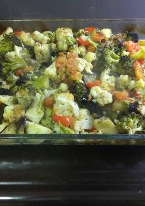 Una foto de Verduritas al horno