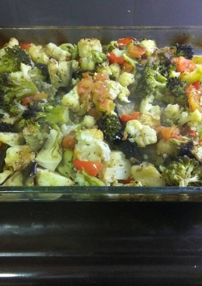 Una foto de Verduritas al horno