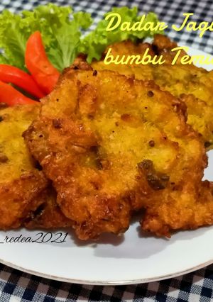 Foto resep Dadar Jagung bumbu temu kunci